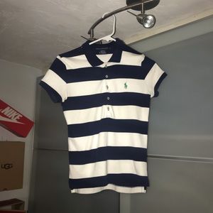 STRIPED POLO SHIRT.